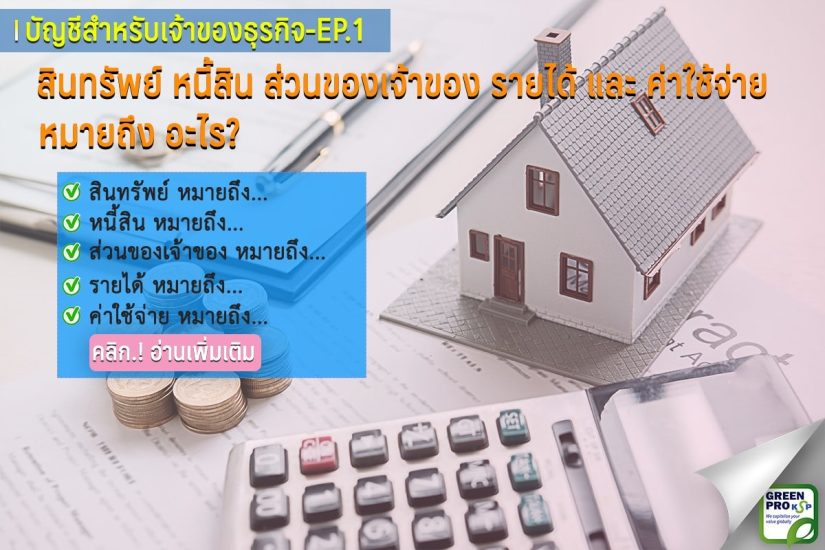 สินทรัพย์ หนี้สิน ส่วนของเจ้าของ รายได้ และค่าใช้จ่าย หมายถึงอะไร (1)
